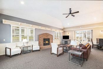 Clubhouse With Fireplace at Black Sand Apartment Homes in Lincoln, NE