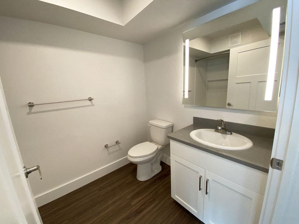 Renovated Two Bedroom Master Bath at Byron Lakes Apartments in Byron Center, MI