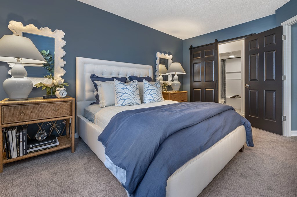 Bedroom at Sundance Apartments, Indianapolis, Indiana