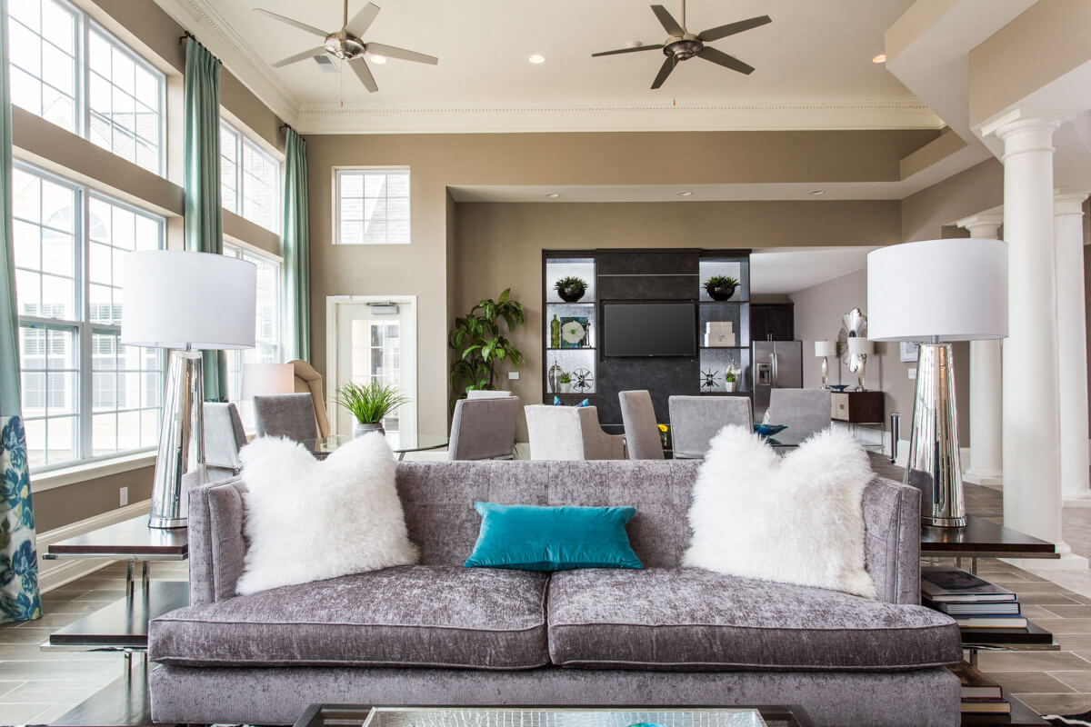 Beautiful Resident Lounge, At Bella Vista Apartments, Fishers IN 46038