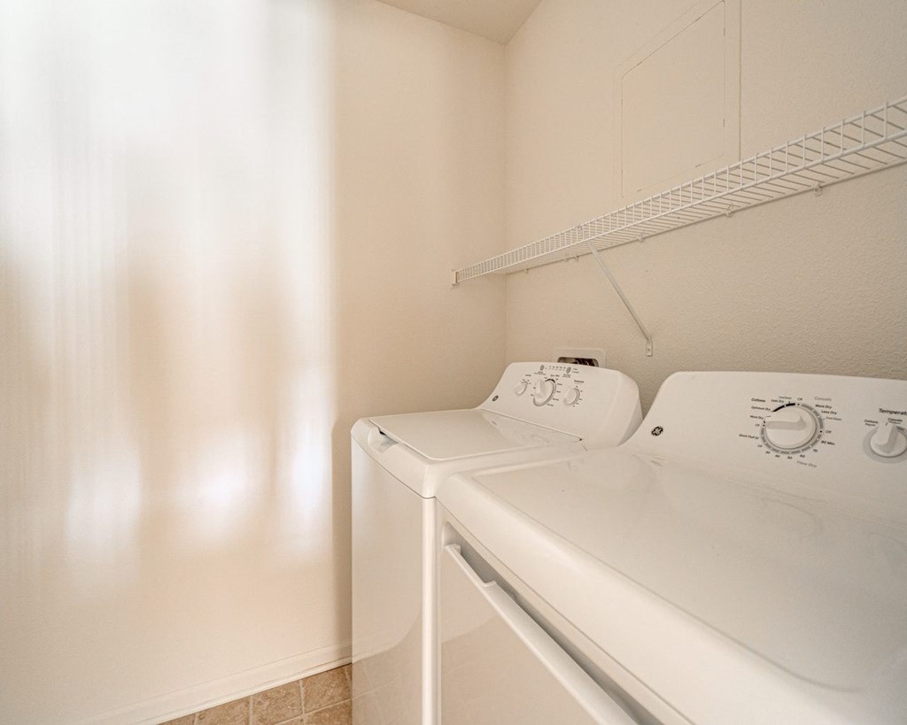 Buttercup Layout In Unit Washer Dryer at The Harbours Apartments, Michigan 48038