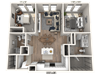 C11 - 2Bedroom 2Bathroom Floor plan C11 - 2Bedroom 2Bathroom Floor plan at Ironwood Flats, Brandon, 33511