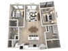 C21 - 2Bedroom 2 Bathroom Floor plan C21 - 2Bedroom 2 Bathroom Floor plan at Ironwood Flats, Florida