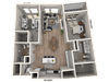 C23 - 2Bedroom 2 Bathroom Floor plan C23 - 2Bedroom 2 Bathroom Floor plan at Ironwood Flats, Brandon, FL, 33511