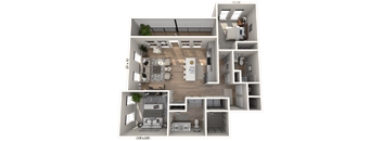 C41 - 2Bedroom 2 Bathroom Floor plan at Ironwood Flats, Brandon, 33511
