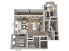 C42 - 2Bedroom 2 Bathroom Floor plan C42 - 2Bedroom 2 Bathroom Floor plan at Ironwood Flats, Brandon, Florida