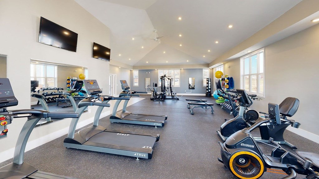 Cardio Machines In Gym Cardio Machines In Gym at Chase Creek Apartment Homes, Alabama, 35811