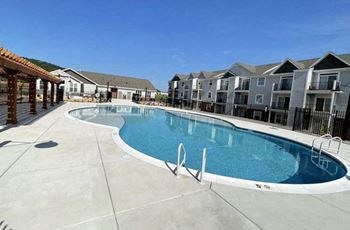 Swimming Pool with Sundeck at Chase Creek Apartment Homes in Huntsville, AL 35811