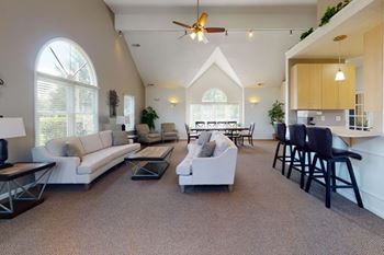 Clubhouse with Free Wi-Fi at Canal Club Apartments in Lansing, MI