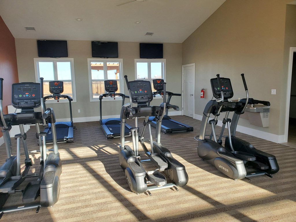 Cardio Equipment at Copper Creek Apartment Homes, Maize, Kansas, 67101