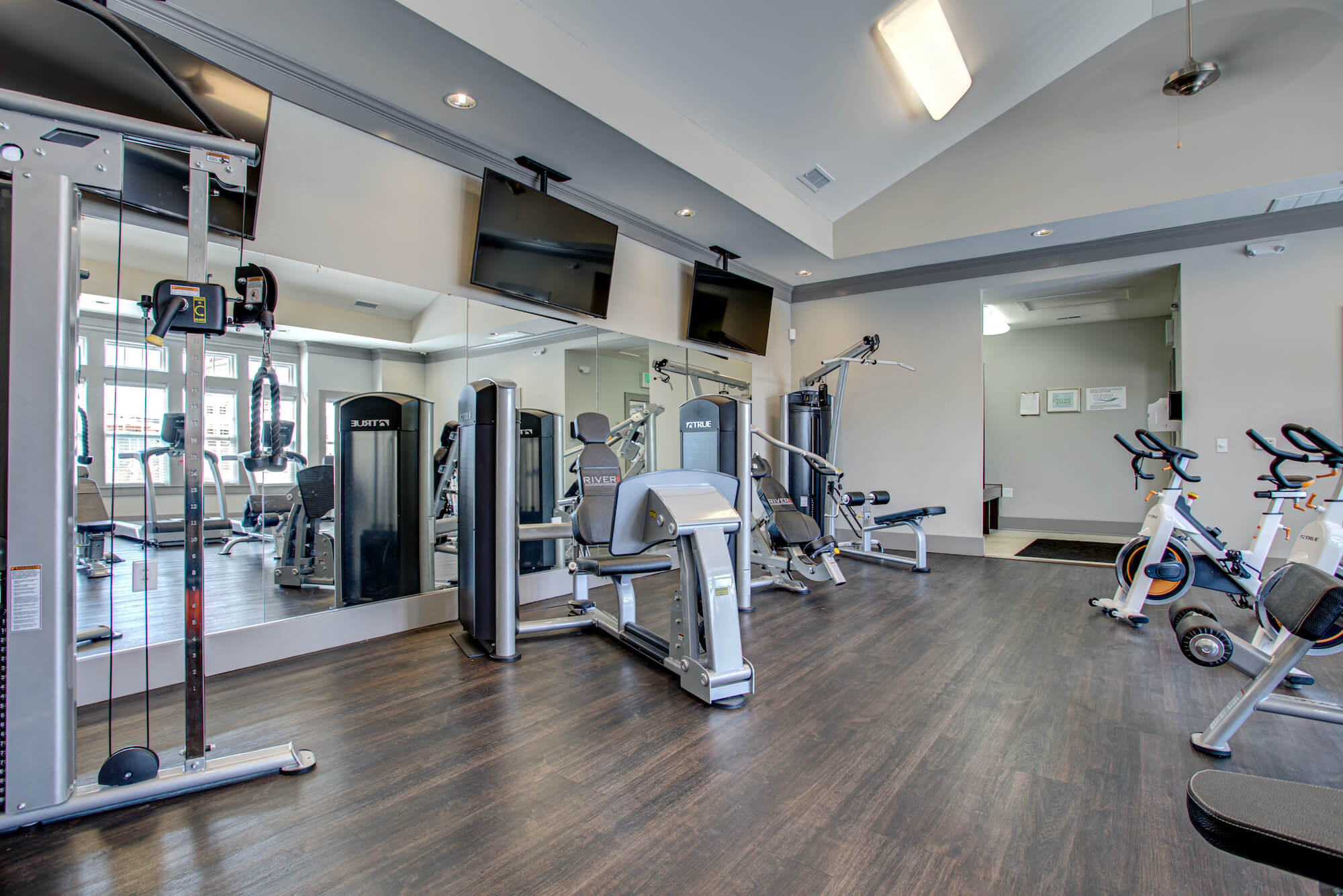 Fully Equipped Fitness Center at River Crossing Apartments, St. Charles, 63303