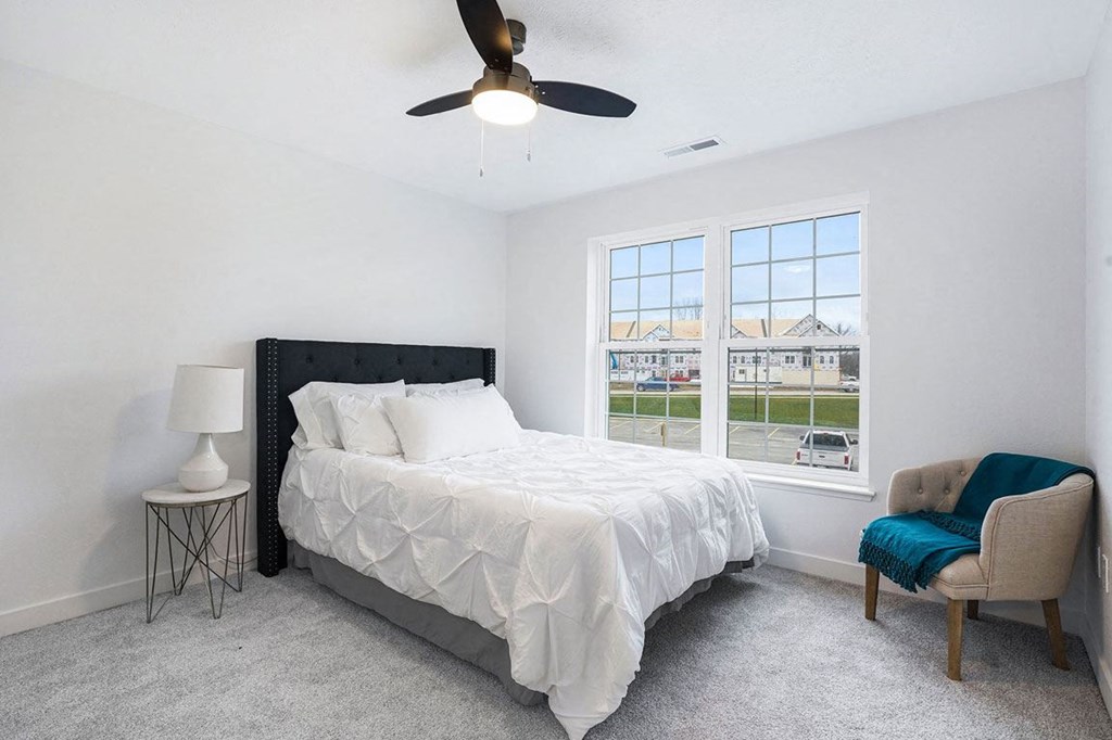 Bedroom with Lots of Natural Light at Meadowbrooke Apartment Homes in Kentwood, MI 49512