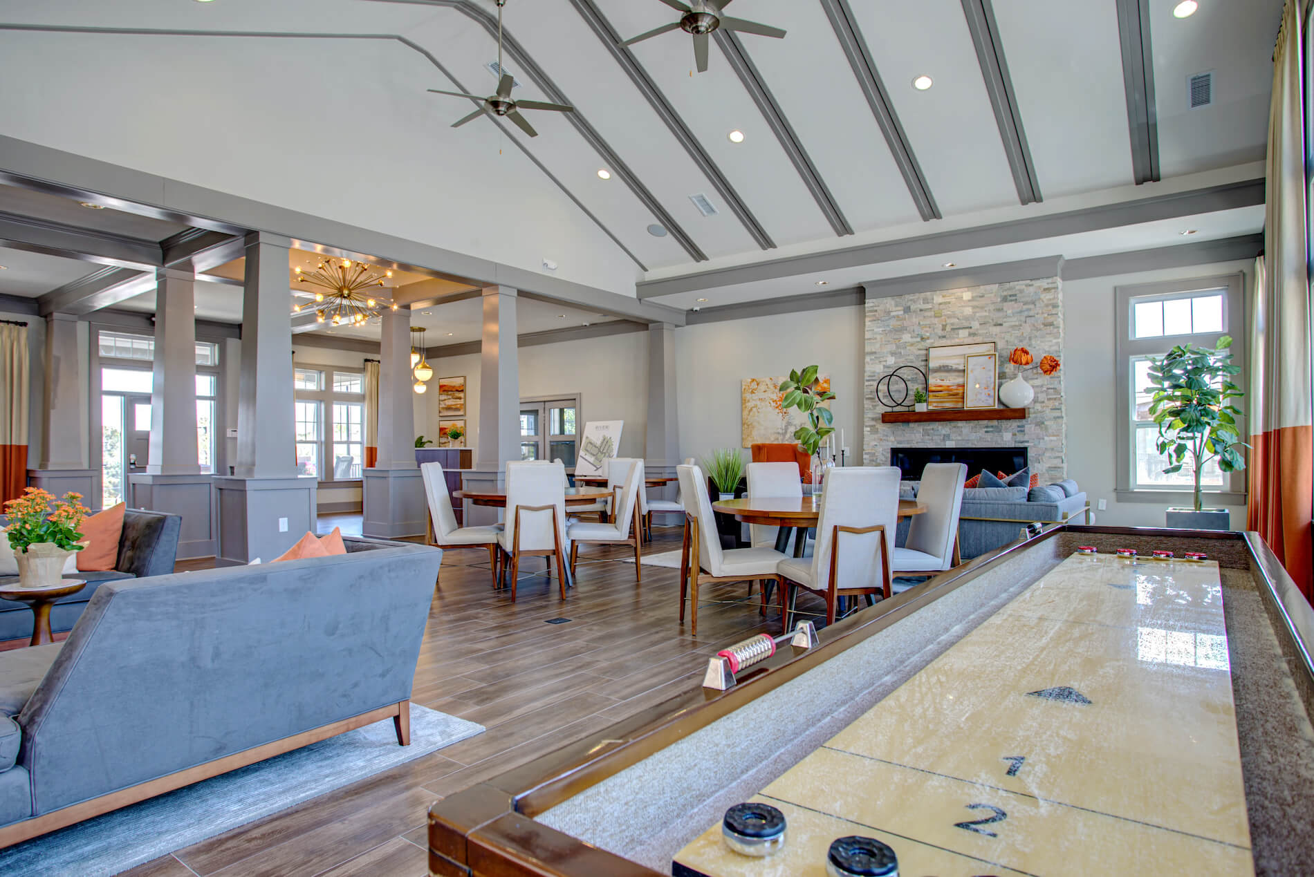 Shuffleboard at River Crossing Apartments, St. Charles