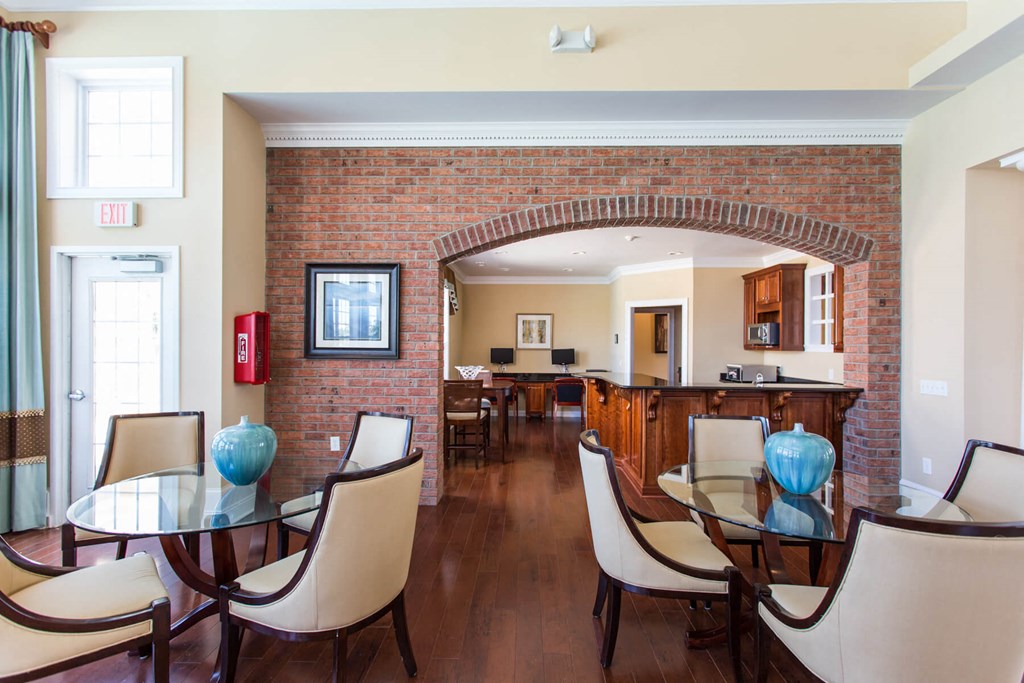 Clubhouse Brick Architecture Accents at Brickshire Apartments, Merrillville, Indiana