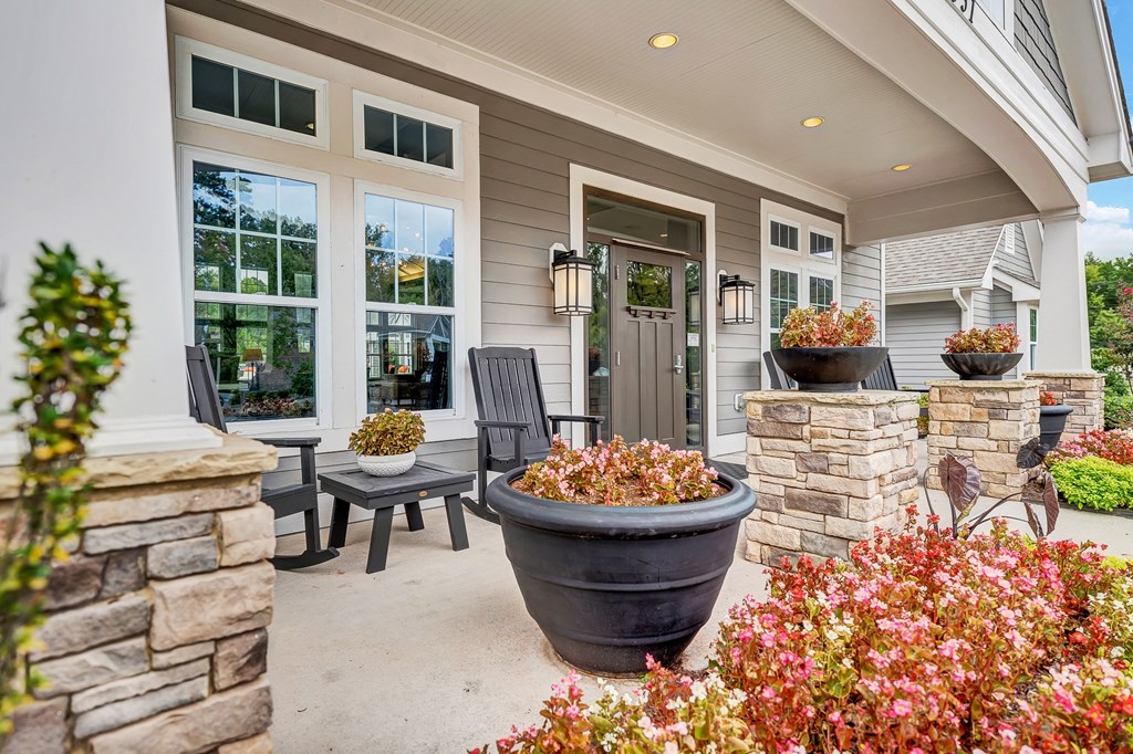 Clubhouse Entrance at Avellan Springs Apartments, Morrisville, North Carolina