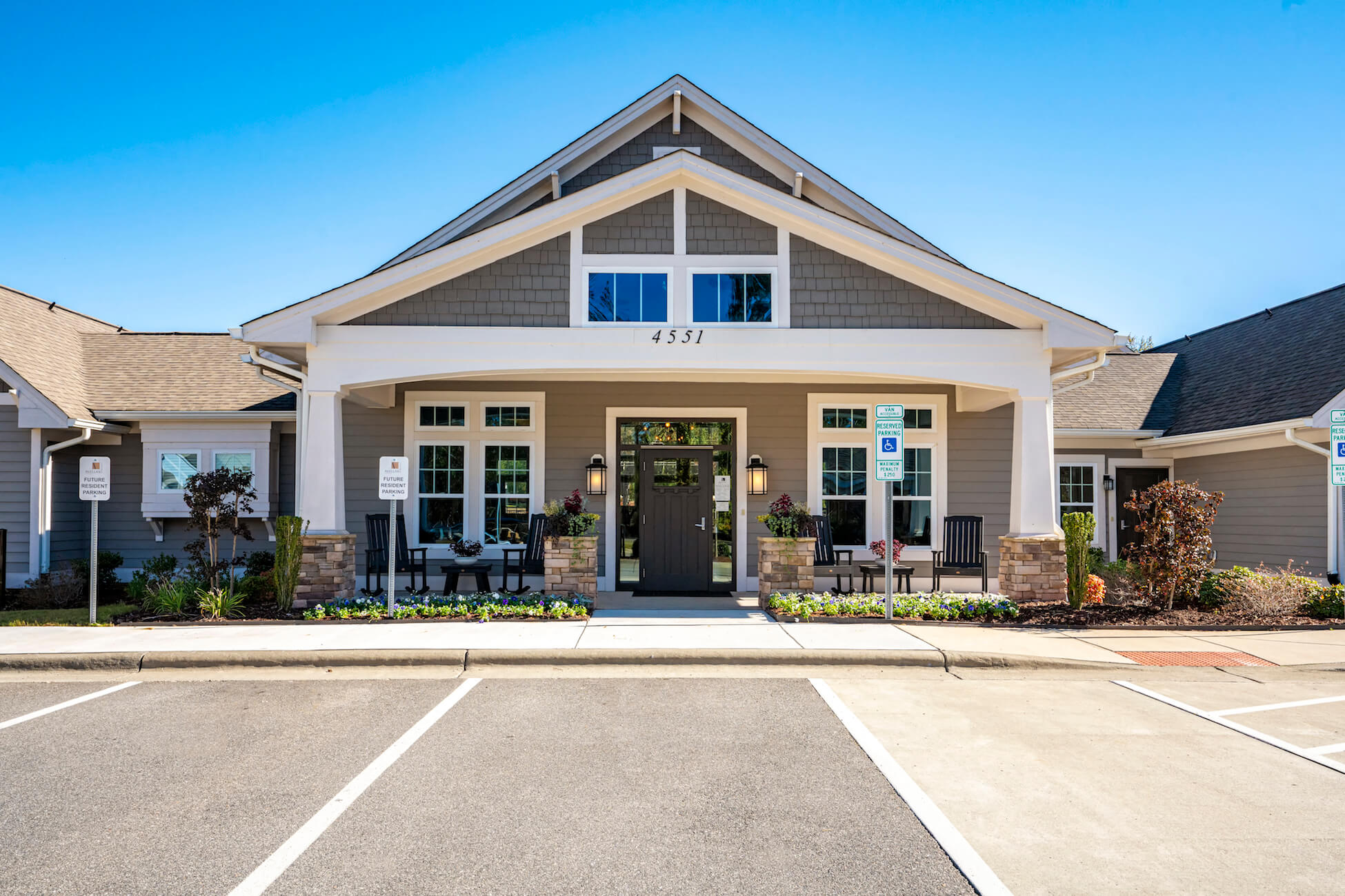 Clubhouse Exterior at Avellan Springs Apartments, Morrisville, NC