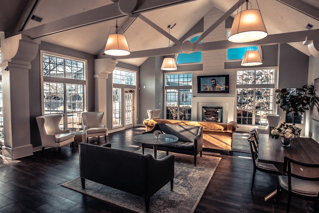 Common Lounge Area at Mallard Bay Apartments, Crown Point, Indiana