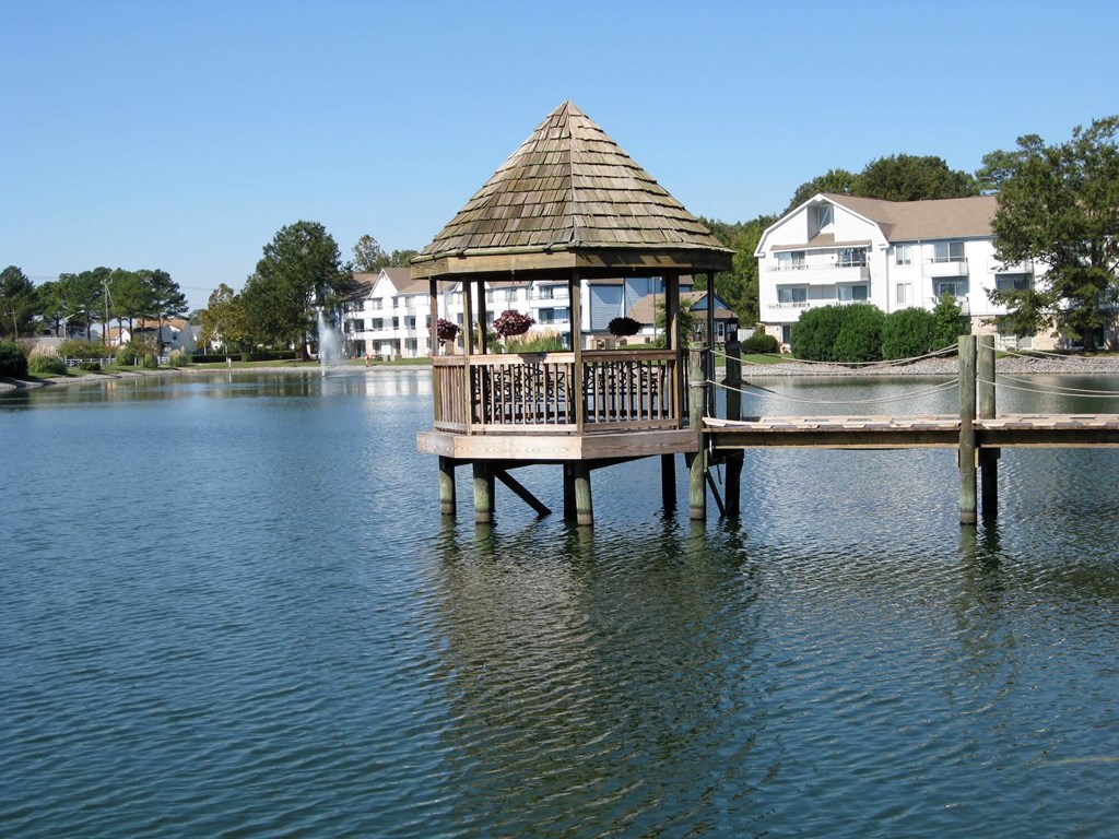 Pier and Pagoda at WaterFront Apartments, Virginia Beach, VA,23453