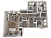 D11 - 3Bedroom 2 Bathroom Floor plan D11 - 3Bedroom 2 Bathroom Floor plan at Ironwood Flats, Brandon