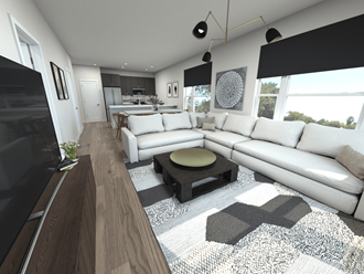 Living Room in D1 at Upper Vue Flats