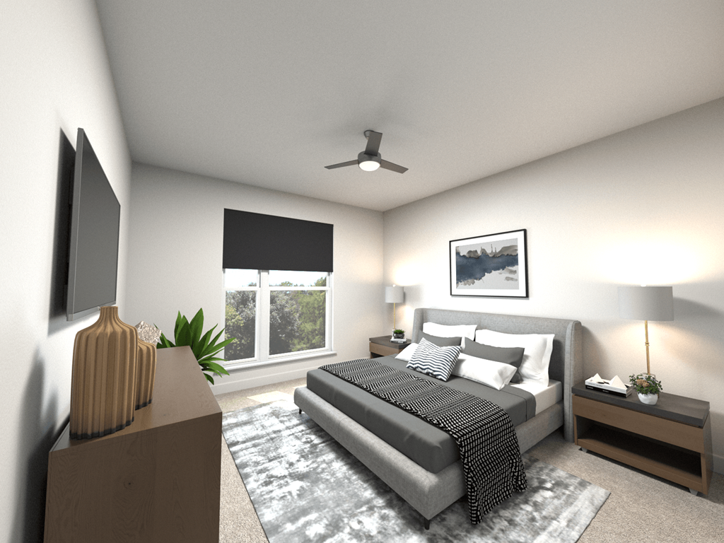 Main Bedroom in D1  at Upper Vue Flats, Dublin, OH, 43016