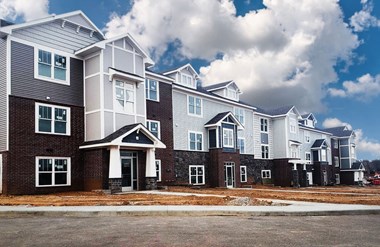 Attractive Apartment Buildings Under Construction at Dodson Pointe Apartment Homes, Rogers, AR