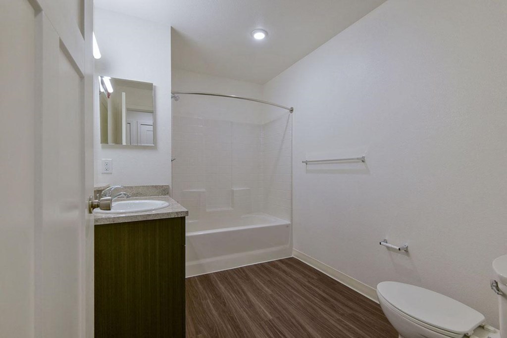 Spacious, Modern Bathroom at Dodson Pointe Apartment Homes, Rogers, AR, 72758