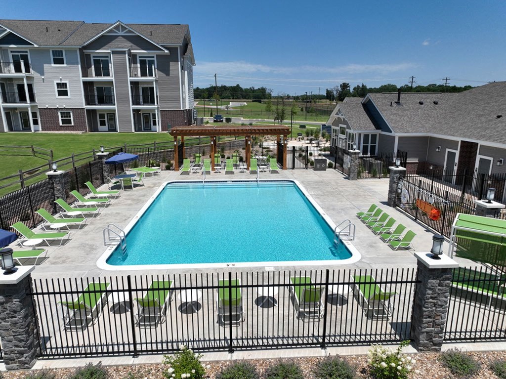 Overhead Pool View at Dodson Pointe Apartment Homes in Rogers, AR