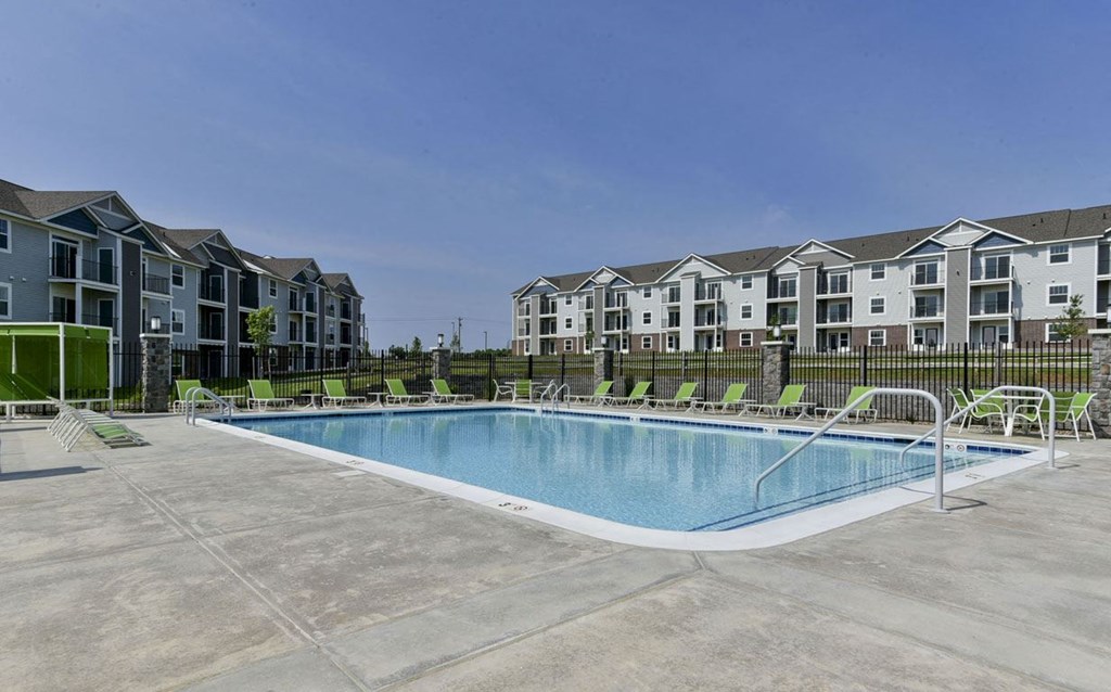 Resort-Style Pool with Sundeck at Dodson Pointe Apartment Homes, Rogers, AR