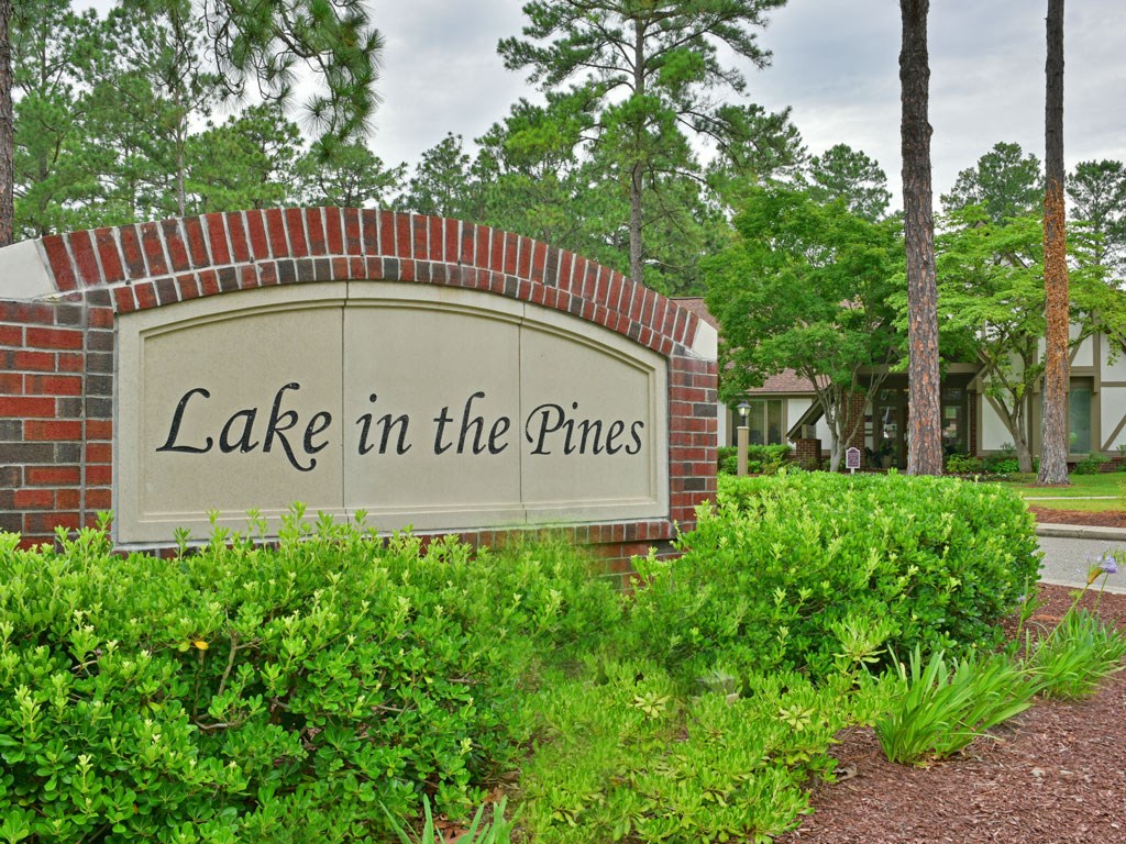 Entrance Sign at Lake in the Pines, North Carolina, 28311