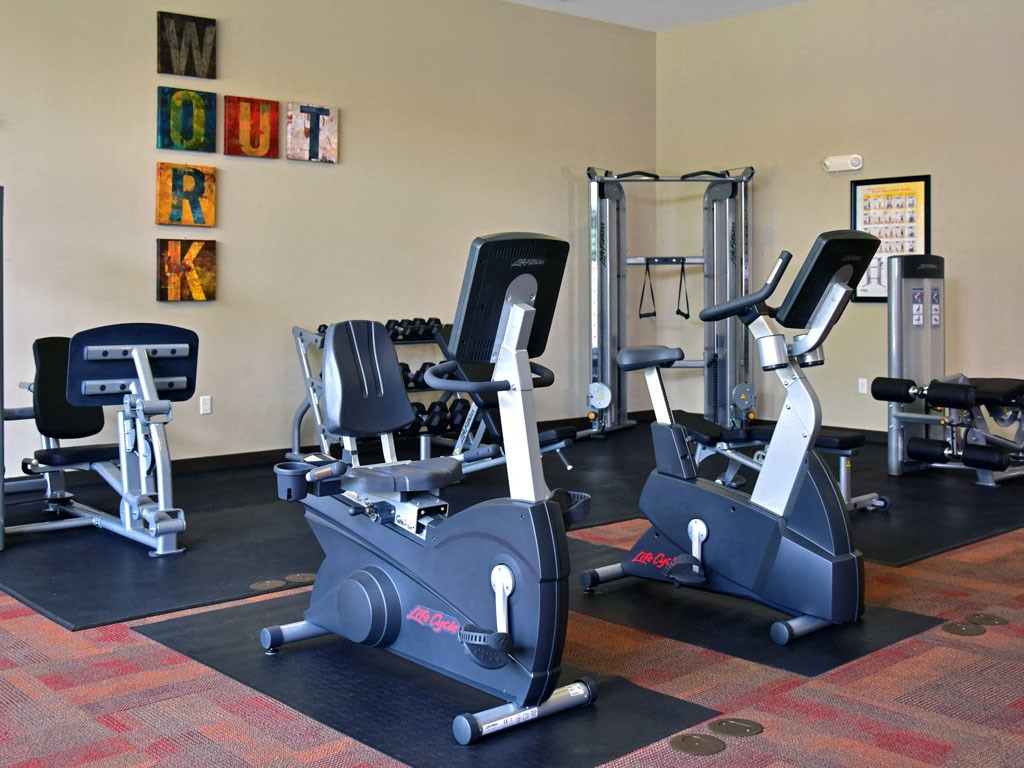 Cardio Machines at Fitness Center at Irene Woods Apartments, Collierville, TN, 38017