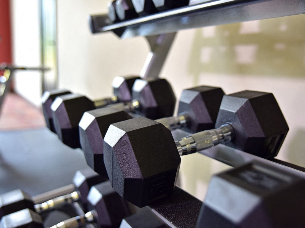 Free Weights at Fitness Center at Irene Woods Apartments, Tennessee, 38017