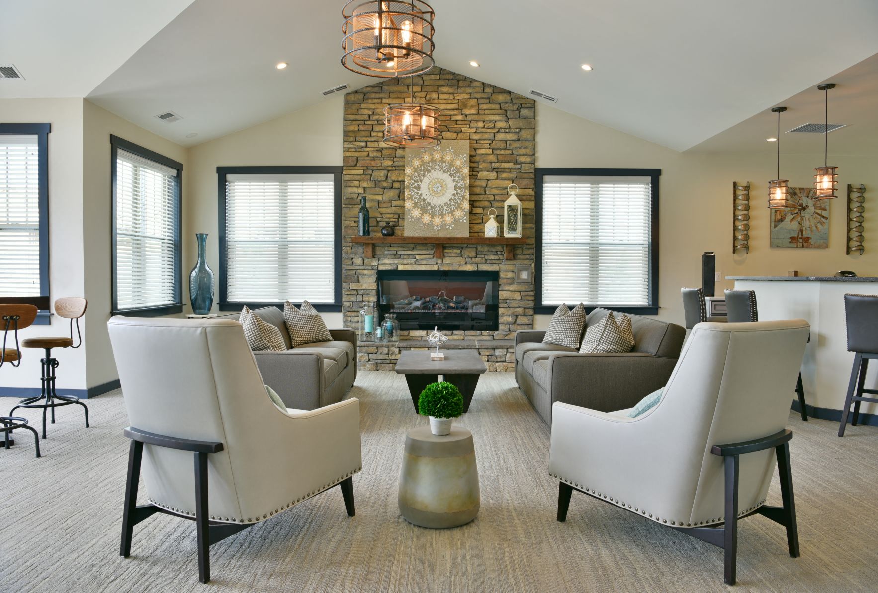 Clubhouse With Fireplace at Badger Canyon, Kennewick, WA