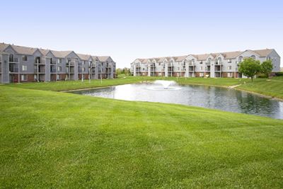 Gorgeous Large Outdoor Landscapes at Dupont Lakes Apartments, Fort Wayne, IN, 46825