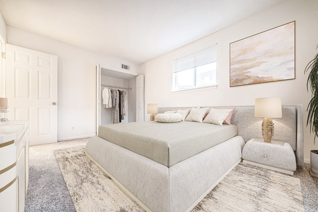 Delphinium Bedroom at Timberbrook Apartments, Peoria, IL, 61614