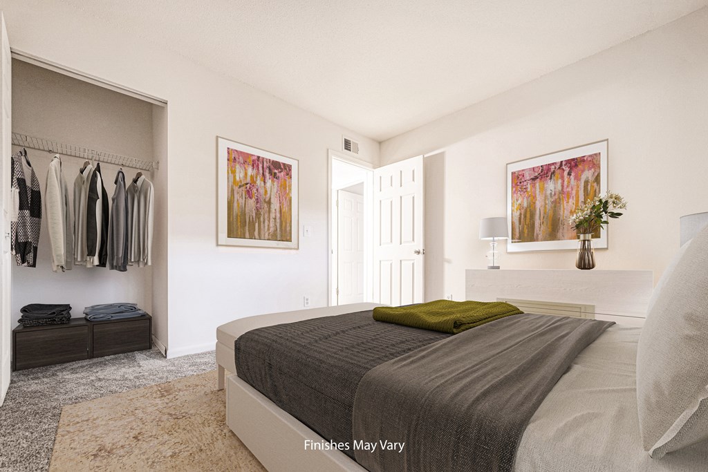 Delphinium Bedroom at Timberbrook Apartments, Illinois