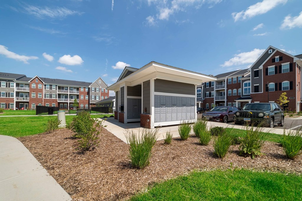 Mail Hub at Montgomery Place Apartments, Montgomery, IL, 60538