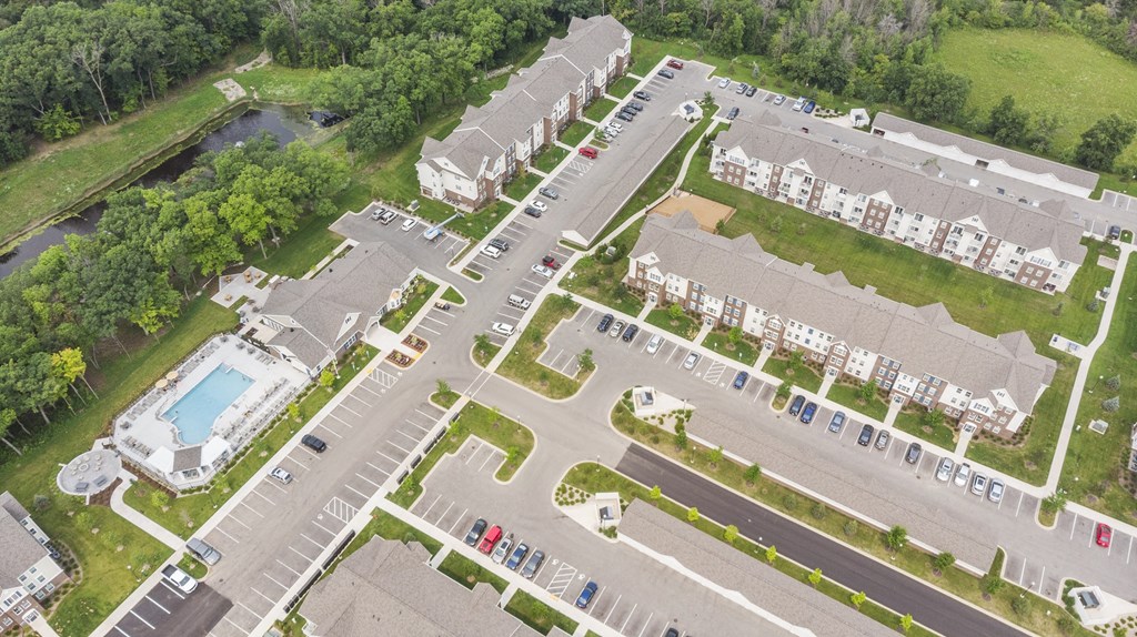 Aerial Community Photo at River Hills Apartments, Fond du Lac, WI