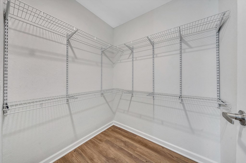 a walk in closet in a 555 waverly unit  at The Vinings Apartments, Richmond, Virginia