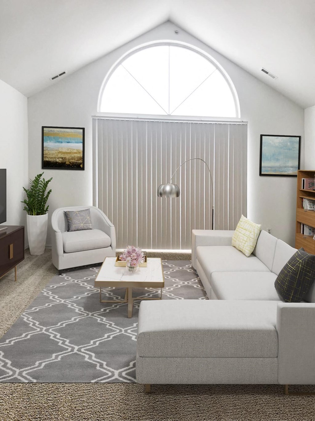 Third Floor Living Area  at Westlake Apartments, Belleville, Michigan