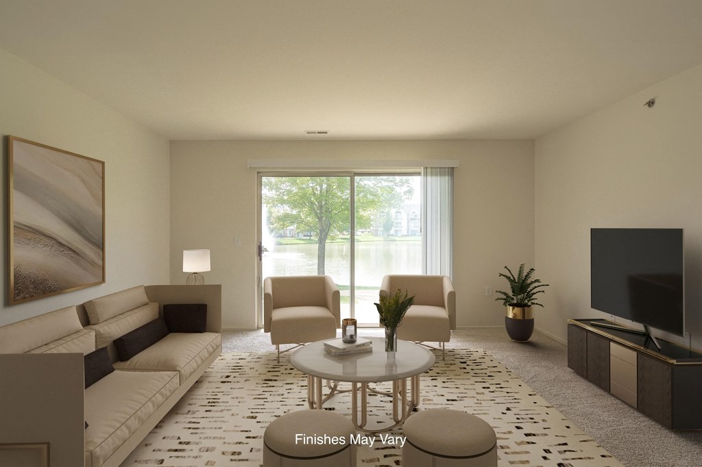 Classic Living Room at Westlake Apartments, Michigan