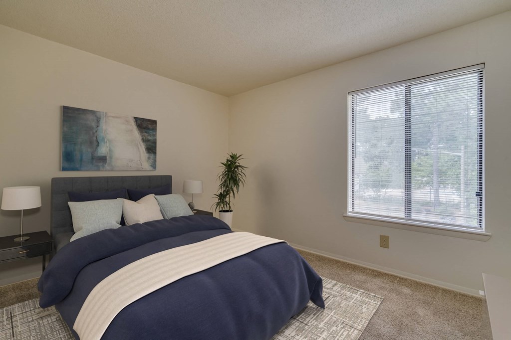 Marigold Deluxe Layout Bedroom at Lake in the Pines, North Carolina