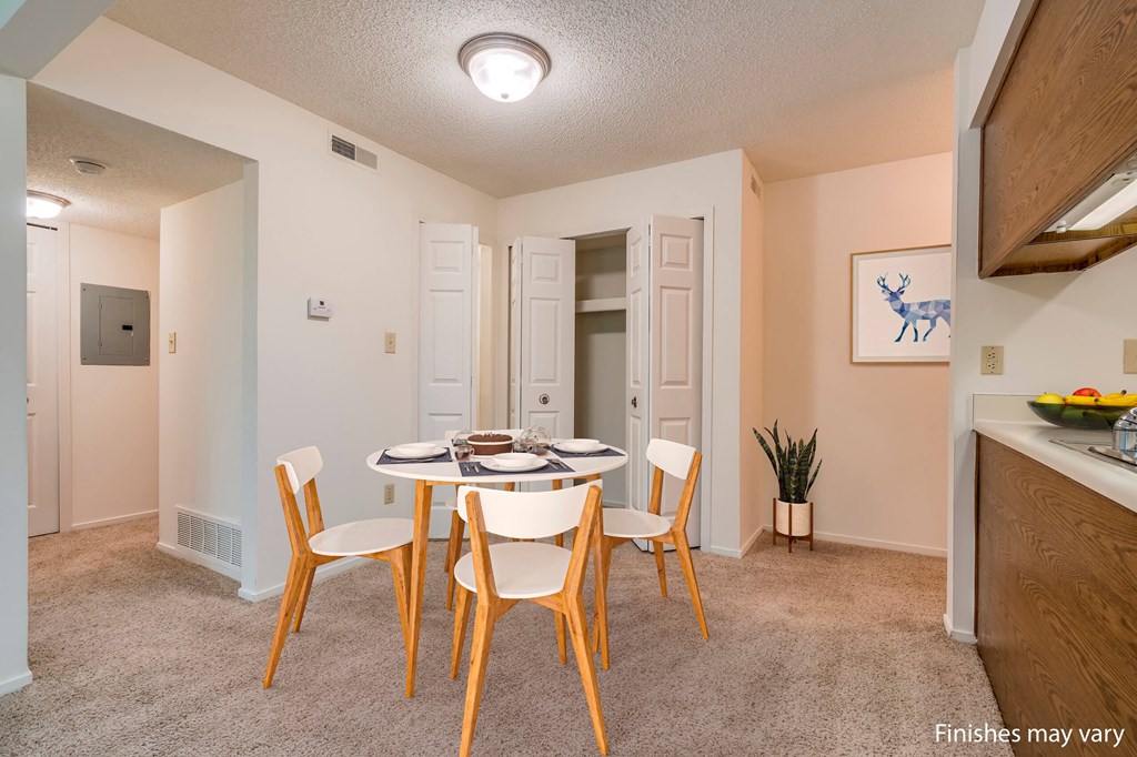 Orchid Layout Dining Area at Lake in the Pines, Fayetteville, NC