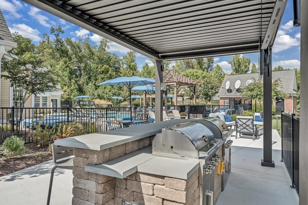 Grill Area at Enclave Apartments, Midlothian, 23114