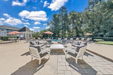 Chairs at the swimming pool at Trophy Club at Bellgrade, Midlothian, VA, 23113