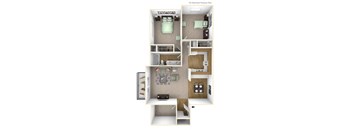 English Oak Deluxe 2 Bed at Charter Oaks Apartments, Davison