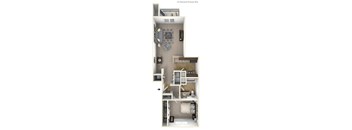 1-Bed/1-Bath, Erie Floor Plan