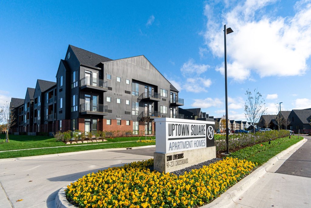 Exteriors  at Uptown Square Apartments, Troy, Michigan