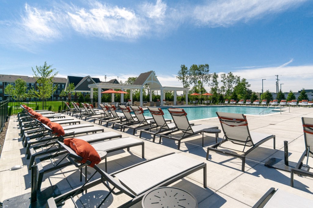 Swimming Pool and Sundeck at 24 at Bloomfield, Michigan