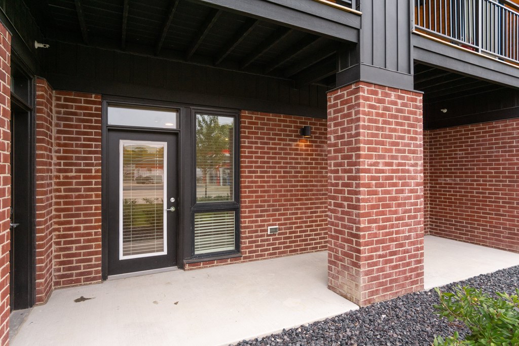 Apartment Building Exterior at Uptown Square Apartments, Troy